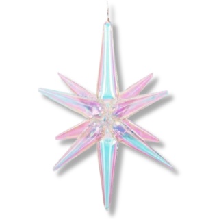 BALON FOLIOWY OPALIZUJĄCA GWIAZDA 3D 70cm BALON GWIAZDA GLAMOUR