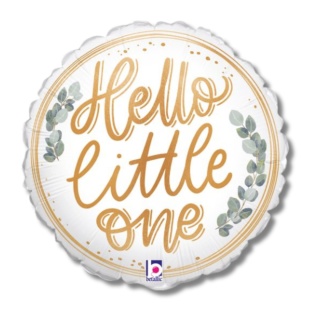 BALON FOLIOWY HELLO LITTLE ONE 23cm BALON NA POWITANIE DZIECKA