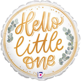 BALON FOLIOWY HELLO LITTLE ONE 23cm BALON NA POWITANIE DZIECKA