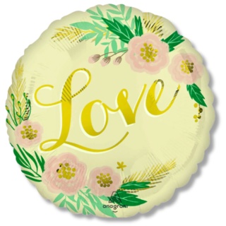 BALON FOLIOWY NATURAL LOVE 45cm BALON LOVE BOHO
