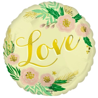 BALON FOLIOWY NATURAL LOVE 45cm BALON LOVE BOHO