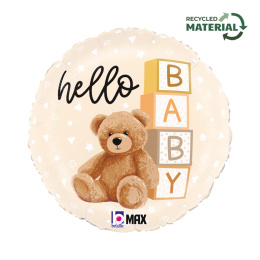 BALON FOLIOWY HELLO BABY 46cm BALON NA POWITANIE DZIECKA