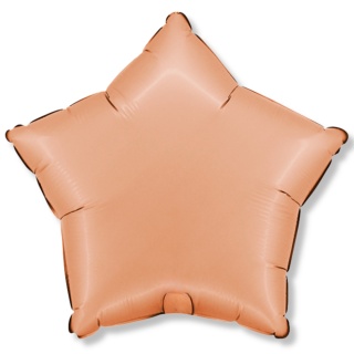 BALON FOLIOWY GWIAZDKA SATIN PEACH 46cm BALON GWIAZDKA BRZOSKWINIOWA