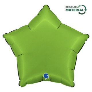 BALON FOLIOWY GWIAZDKA SATIN MATCHA 46cm BALON GWIAZDKA ZIELONA