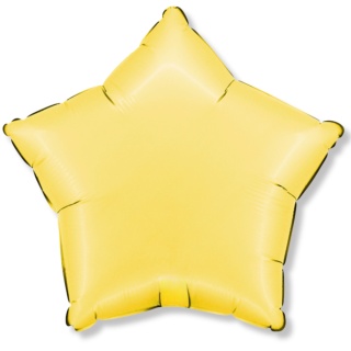 BALON FOLIOWY GWIAZDKA SATIN BANANA 46cm BALON GWIAZDKA ŻÓŁTA
