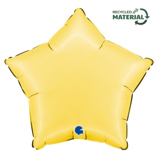 BALON FOLIOWY GWIAZDKA SATIN BANANA 46cm BALON GWIAZDKA ŻÓŁTA