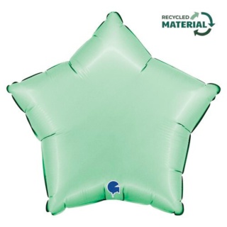 BALON FOLIOWY GWIAZDKA SATIN MINT 46cm BALON GWIAZDKA MIĘTOWA