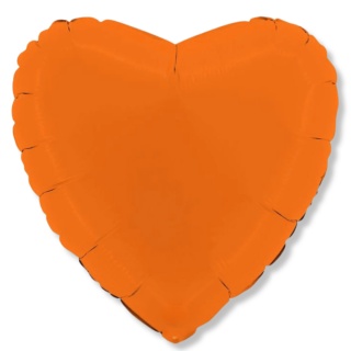 BALON FOLIOWY SERCE ORANGE 46cm BALON SERCE POMARAŃCZOWE