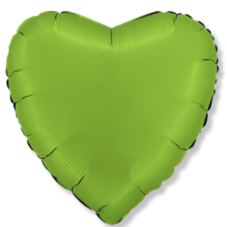 BALON FOLIOWY SERCE MATCHA 46cm BALON ZIELONE SERCE