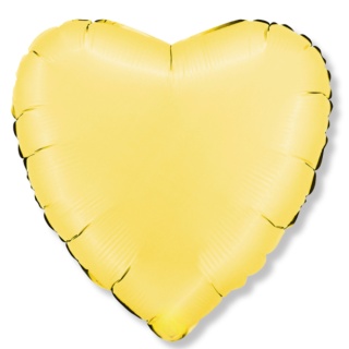 BALON FOLIOWY SERCE BANANA YELLOW 46cm BALON SERCE ŻÓŁTE