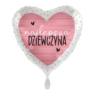 BALON NAJLEPSZA DZIEWCZYNA 43cm BALON DLA DZIEWCZYNY