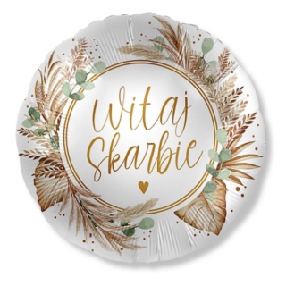 BALON WITAJ SKARBIE 43cm BALON NA POWITANIE DZIECKA