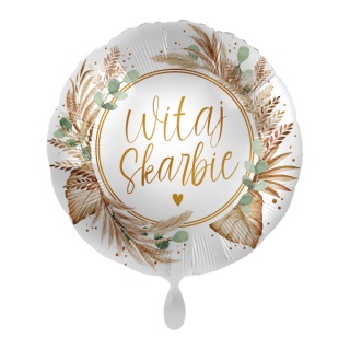 BALON WITAJ SKARBIE 43cm BALON NA POWITANIE DZIECKA