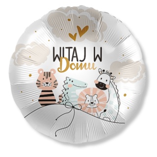 BALON WITAJ W DOMU 43cm BALON NA POWITANIE DZIECKA