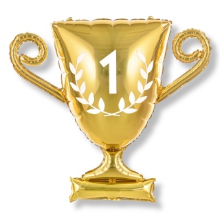 BALON FOLIOWY PUCHAR SPORTOWY 64x61cm BALON PUCHAR PIERWSZE MIEJSCE