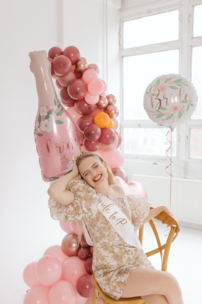 BALON FOLIOWY BRIDE 45cm DEKORACJA NA WIECZÓR PANIEŃSKI