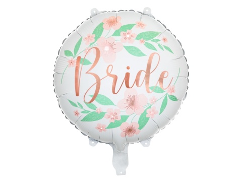 BALON FOLIOWY BRIDE 45cm DEKORACJA NA WIECZÓR PANIEŃSKI