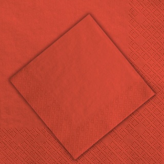 SERWETKI GŁADKIE CZERWONE 20szt. 33x33cm SERWETKI TRÓJWARSTWOWE DEKORACJA STOŁU