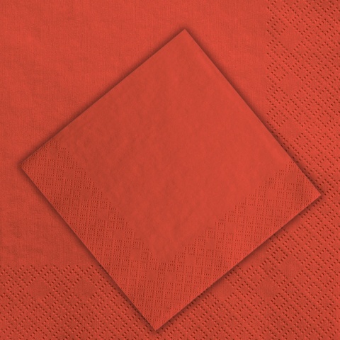 SERWETKI GŁADKIE CZERWONE 20szt. 33x33cm SERWETKI TRÓJWARSTWOWE DEKORACJA STOŁU