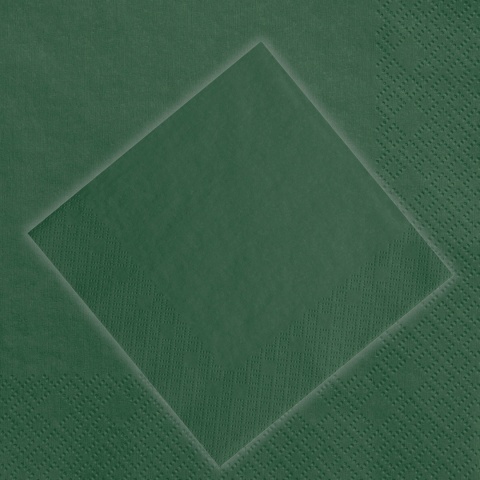 SERWETKI GŁADKIE ZIELONE 20szt. 33x33cm BUTELKOWA ZIELEŃ