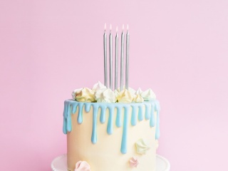 ŚWIECZKI URODZINOWE GŁADKIE SREBRNE 12szt. SREBRNE ŚWIECZKI 12,5cm