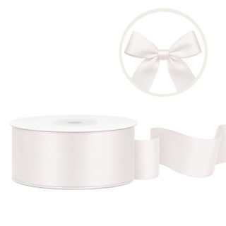 TASIEMKA SATYNOWA 25mm JASNY KREMOWY 25m