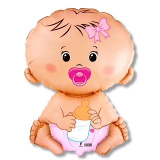 BALON DZIECKO DZIEWCZYNKA BOBAS 67cm BALON DZIEWCZYNKA BABY SHOWER