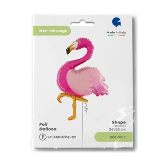 BALON FLAMING RÓŻOWY 86cm BALON WAKACYJNY FLAMING