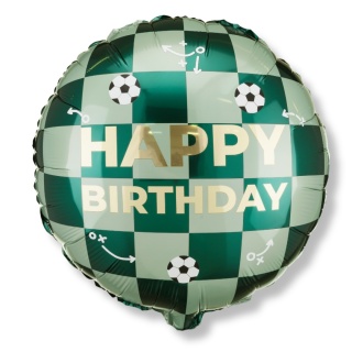 BALON URODZINOWY PIŁKA NOŻNA 45cm BALON HAPPY BIRTHDAY