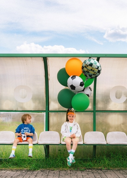 BALON URODZINOWY PIŁKA NOŻNA 45cm BALON HAPPY BIRTHDAY