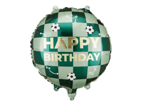 BALON URODZINOWY PIŁKA NOŻNA 45cm BALON HAPPY BIRTHDAY