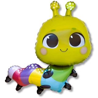 BALON KOLOROWA GĄSIENICA 91cm BALON ZWIERZĄTKO