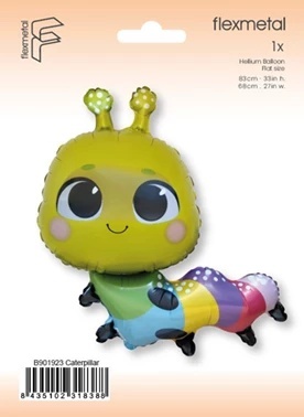 BALON KOLOROWA GĄSIENICA 91cm BALON ZWIERZĄTKO