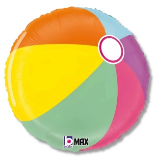 BALON WAKACYJNA PIŁKA PLAŻOWA 46cm BALON KOLOROWA PIŁKA