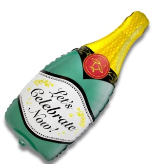 BALON BUTELKA SZAMPANA 83cm BALON SZAMPAN LET'S CELEBRATE