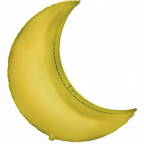 BALON FOLIOWY KSIĘŻYC 85cm BALON ZŁOTY PÓŁKSIĘŻYC