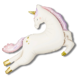 BALON FOLIOWY SKACZĄCY JEDNOROŻEC 126cm UNICORN PARTY BALON JEDNOROŻEC