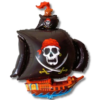 BALON FOLIOWY STATEK PIRACKI 105cm PIRACKIE PARTY STATEK