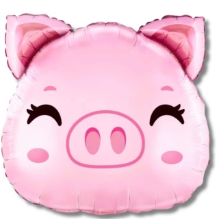 BALON FOLIOWY ŚWINKA 70cm BALON RÓŻOWA ŚWINKA