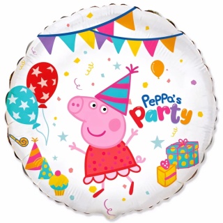BALON FOLIOWY ŚWINKA PEPPA PARTY 45cm PEPPA PIG BALON
