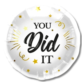 BALON FOLIOWY YOU DID IT GRATULACJE 45cm BALON GRATULACYJNY