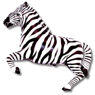BALON FOLIOWY ZEBRA 107cm URODZINY SAFARI BALON ZEBRA