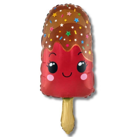 BALON LÓD NA PATYKU 85cm BALON FOLIOWY LÓD