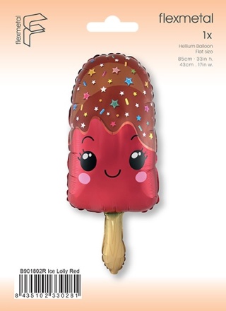 BALON LÓD NA PATYKU 85cm BALON FOLIOWY LÓD