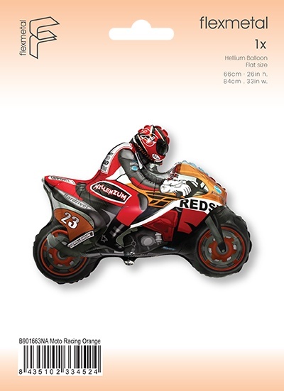 BALON MOTOCYKL SPORTOWY CZERWONY 84cm BALON ŚCIGACZ MOTOR