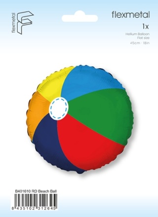 BALON PIŁKA PLAŻOWA KOLOROWA 45cm BALON WAKACYJNY PIŁKA