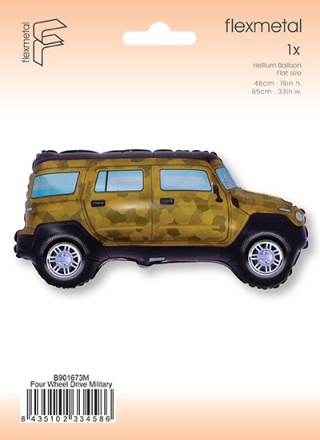 BALON SAMOCHÓD TERENOWY SUV 85cm BALON ZIELONY SUV