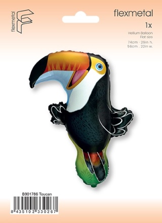 BALON TUKAN TROPIKALNY PTAK 74cm BALON PTAK TROPKALNE PARTY