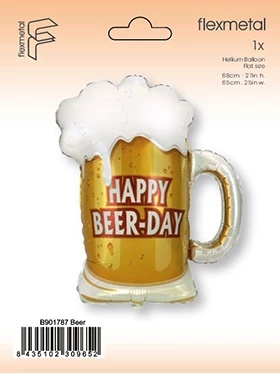 BALON URODZINOWY KUFEL PIWA 68cm BALON PIWO HAPPY BIRTHDAY