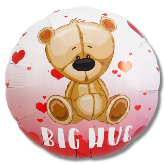 BALON Z MISIEM SERCA 45cm BALON NA WALENTYNKI BALON SERCA